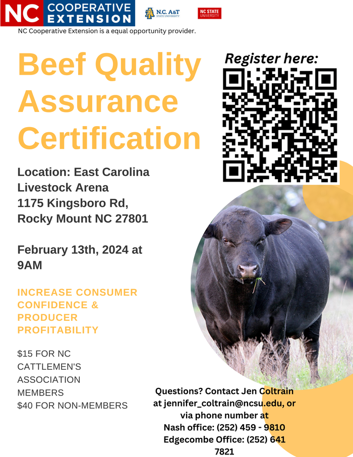 Beef Quality Assurance Certification Workshop