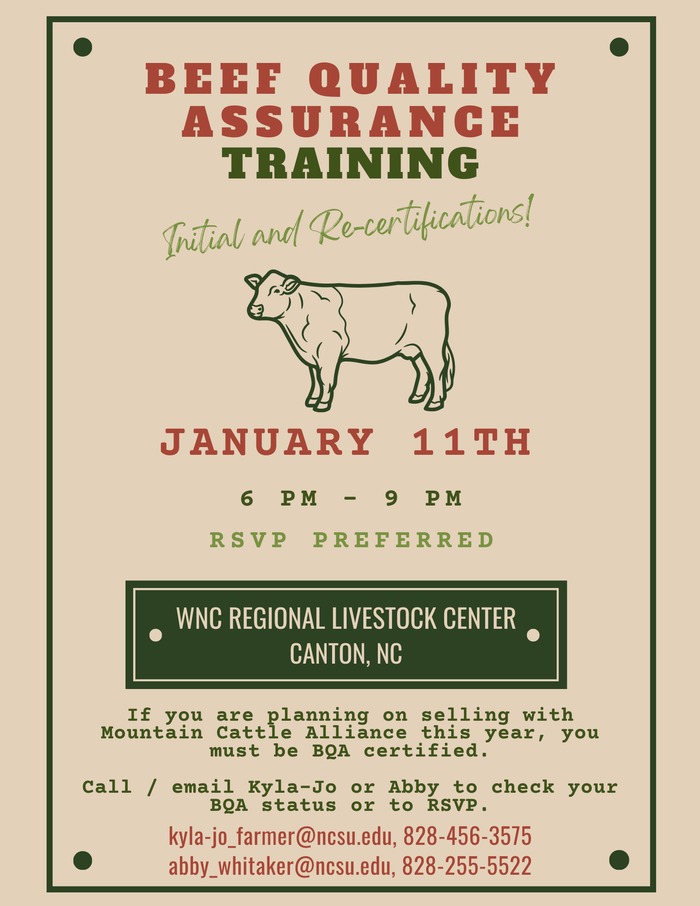 Beef Quality Assurance Training