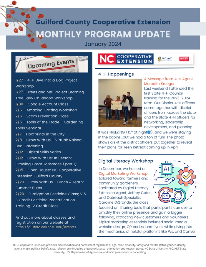 Monthly Program Update