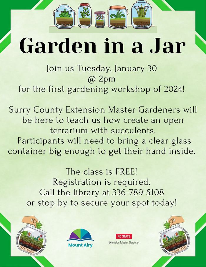 Garden In a Jar Flyer