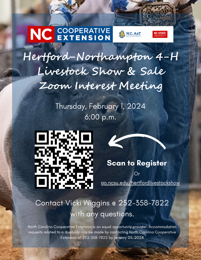 Livestock interest meeting flyer