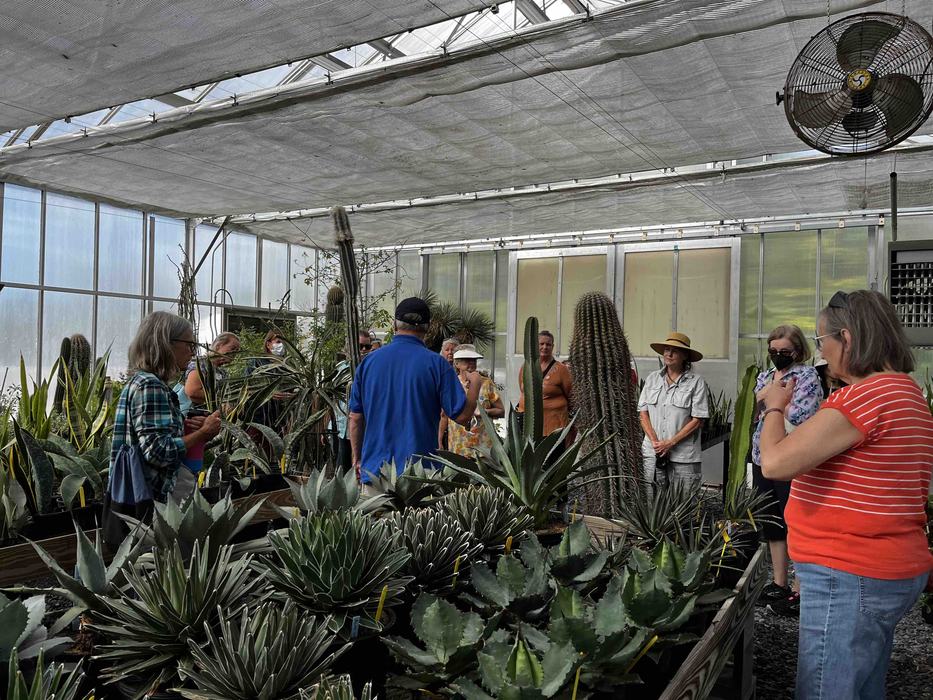 A group of Master Gardener volunteers at the NC Zoo horticultural department.