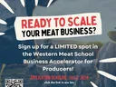 Ready to Scale your Meat Business? Sign up for a limited pot in the Western Meat School Business Accelerator for Producers!