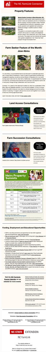Farmlink connector newsletter.