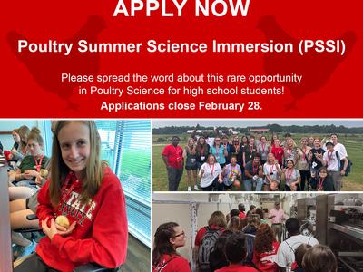 PSSI photos of past participants holding chicks, going on tours.