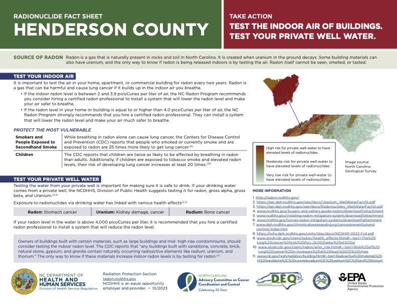 Radon - Henderson County