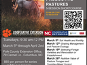 Horse grazing; PRODUCTIVE PASTURES 5-session shortcourse — Tuesdays 9:30am–12pm, Mar 5–Apr 2