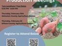 NC Cooperative Extension: Regional Sweetpotato Meetings — Feb 15 (Johnston) and Feb 22 (Wilson)