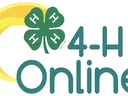 Green four-leaf 4‑H clover logo and text "4-H Online" with a yellow swoosh