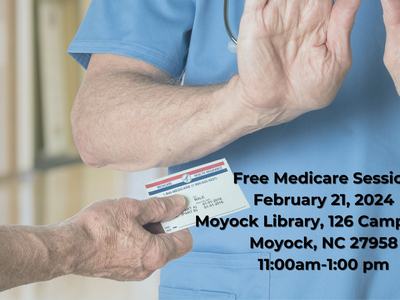 Medicare card being handed to another person