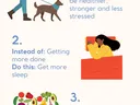 Alternative New Year's resolutions: exercise for health; more sleep; eat well; practice gratitude
