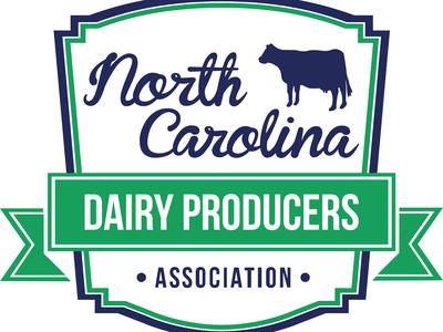 North Carolina Dairy Producers Association logo with cow silhouette