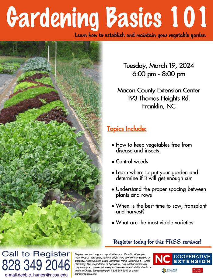 Basic Gardening Flyer