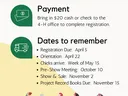 Wilson County 4‑H Chick Chain flyer: register online, $20 payment, key dates, Ages 5–18