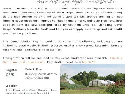 Cover Crop and Soil Health Demonstration Day