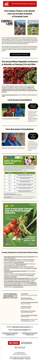 NC Farmlink Newsletter