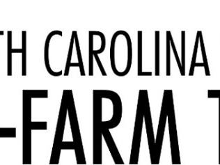 North Carolina Soybeans On-Farm Trials logo with stylized multicolor field graphic