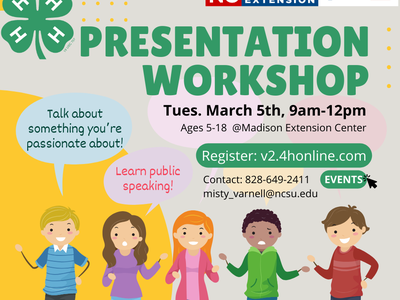 Colorful cartoon teens speaking. Presentation Workshop info.