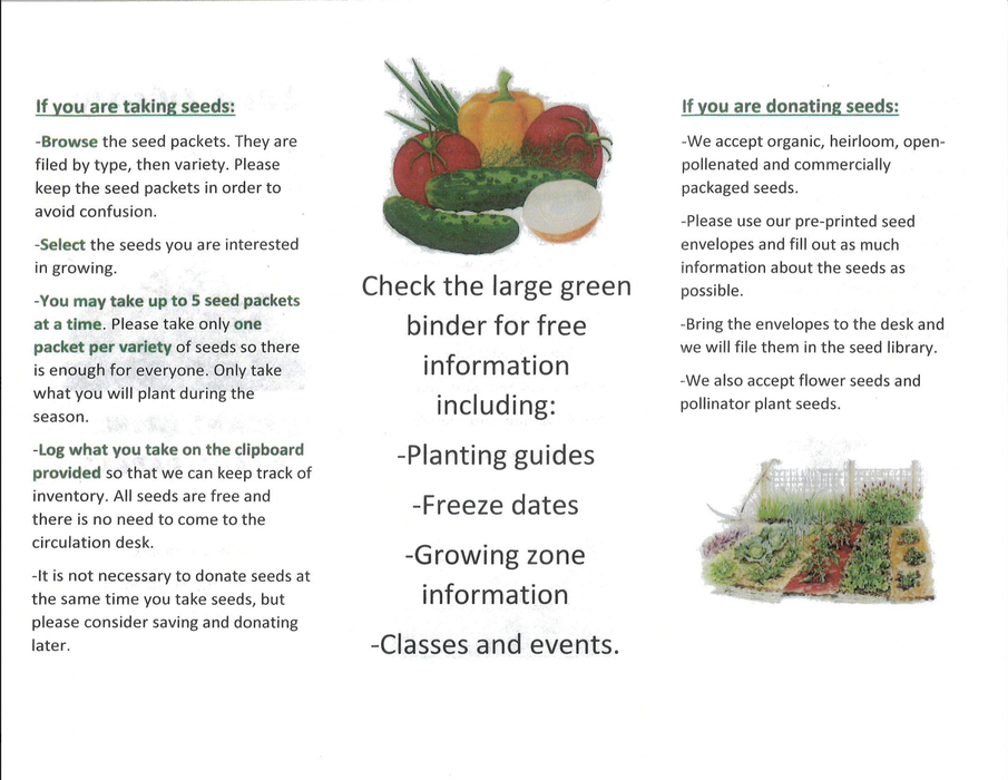 Seed Library Brochure Page 2