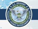 U.S. Treasury seal centered on banner reading "Financial Crimes Enforcement Network"