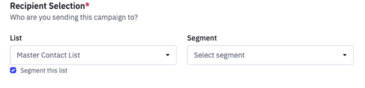 How a segment appears in ActiveCampaign Workflow