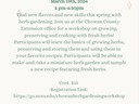 Herb Gardening workshop flyer