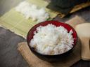 rice in japanese bowl and seaweed are preparing for seaweed rice in japanese style