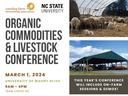 Organic Commodities & Livestock Conference — March 1, 2024; University of Mount Olive; 9AM–4PM
