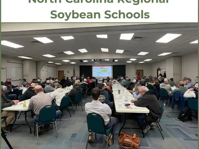 2024 North Carolina Regional Soybean Schools; audience seated in conference room