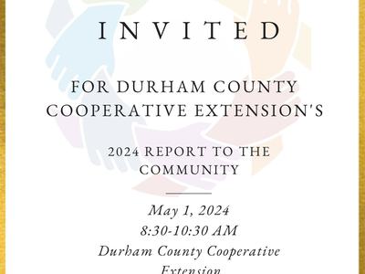 You are Invited for Durham County Center's 2024 Report the the Community