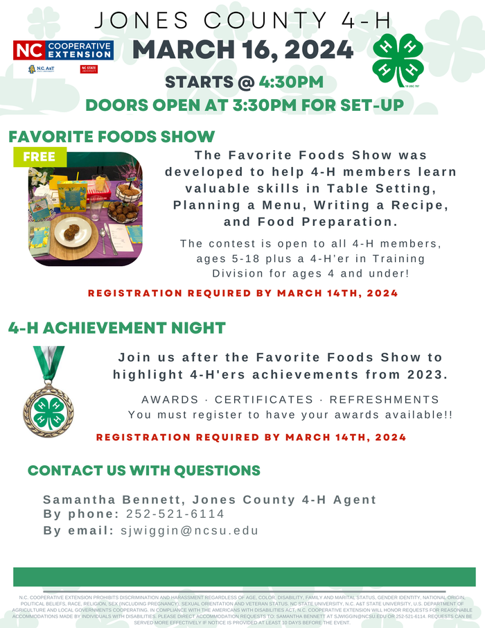 Jones County 4-H March 16, 2024