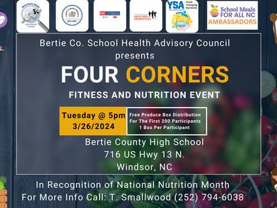 Bertie County Schools Nutrition event flyer