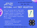 AIRE National 4-H Trip Selection flyer — applications due May 15th, go.ncsu.edu/stokesaire