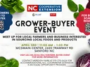 Grower-Buyer Event — April 3, 11:00 AM–1:00 PM, McSwain Center, 2420 Tramway Rd, Sanford NC