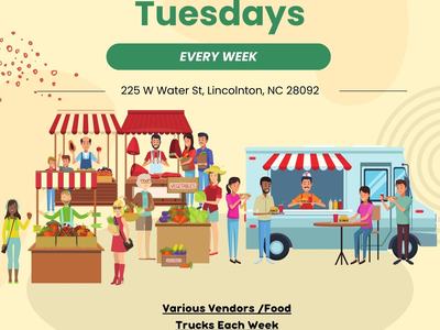 Farmers Market & Food Truck Tuesdays Every Week
