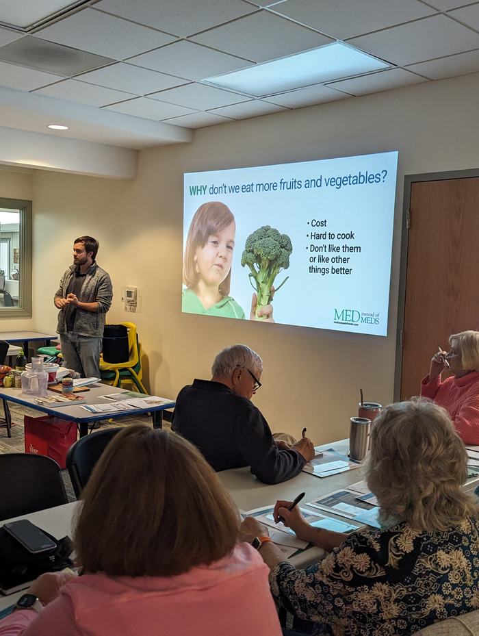 Avery Ashley explaining why we don't eat more fruit and vegetables.