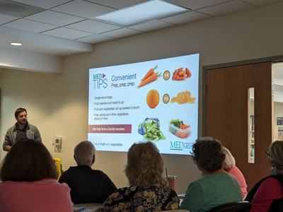 Avery Ashley explaining why don't we eat more fruits and vegetables.