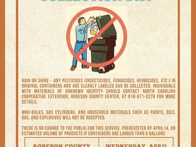 Pesticide disposal collection day