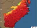 East Coast Min Temperature Forecast, Sunday 03/10/2024