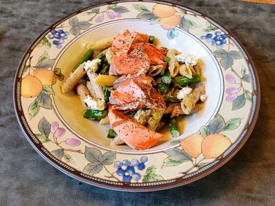 creamy pasta with vegetables