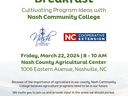 Farm to College Breakfast — Mar 22, 2024 8–10 AM, Nash County Agricultural Center, Nashville NC