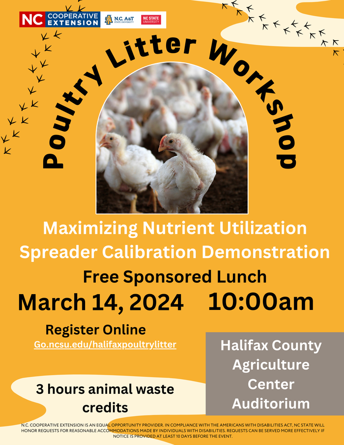 Poultry Litter Workshop poster