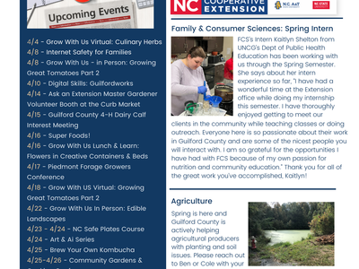 Monthly Program update.