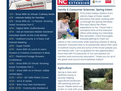 Monthly Program update.
