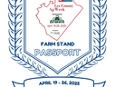 Lee County Ag Week farm stand passport emblem with dates "April 19–26, 2025"