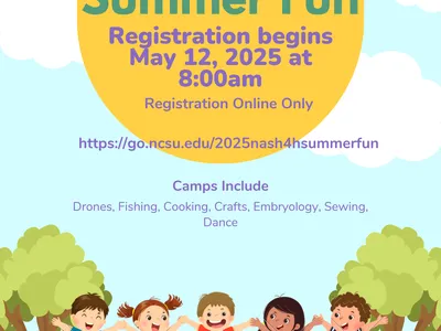 4-H Summer Fun — Registration begins May 12, 2025 at 8:00am; registration online only