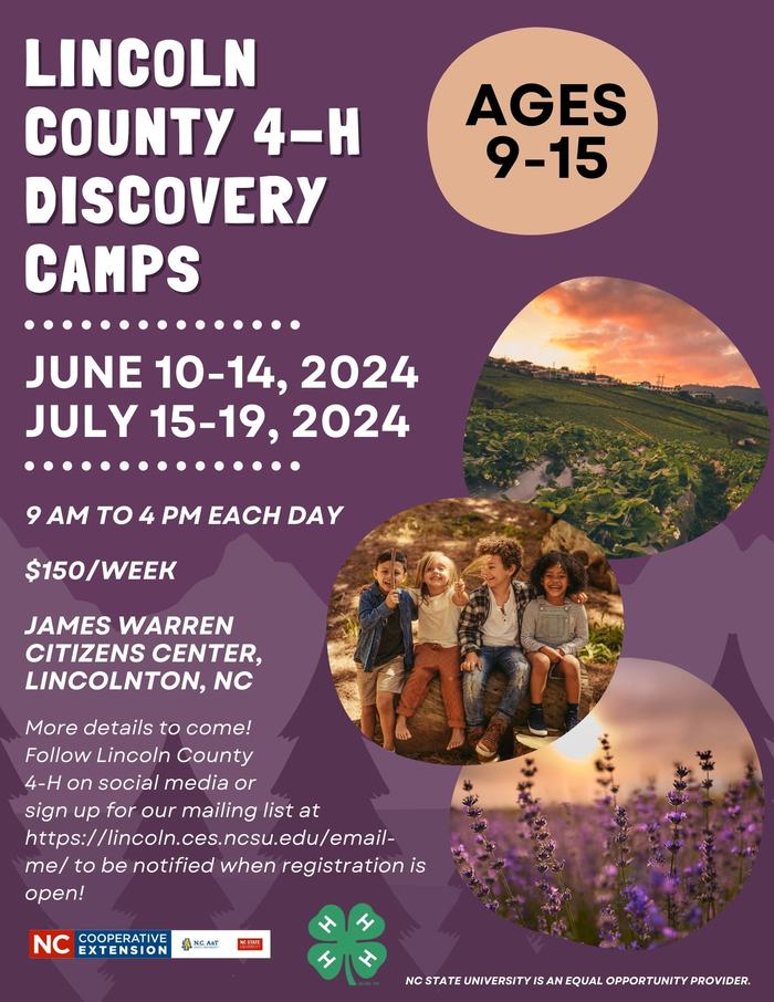 Lincoln County 4-H Discovery Camps