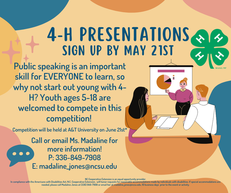 4-H Presentation