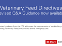 vfd revised q&a document released from fda banner image