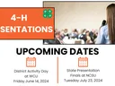 4-H Presentation Dates